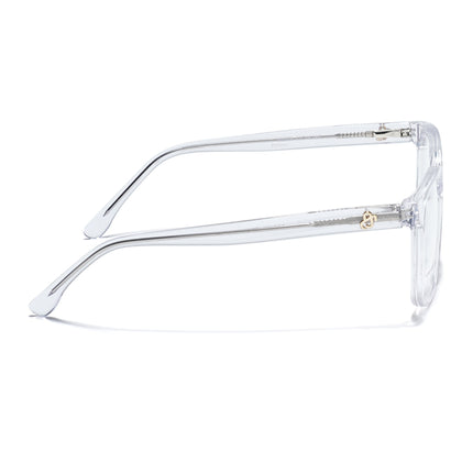 Eyejack Transparent Square Eyeglasses for Men & Women (668805FCL2375)