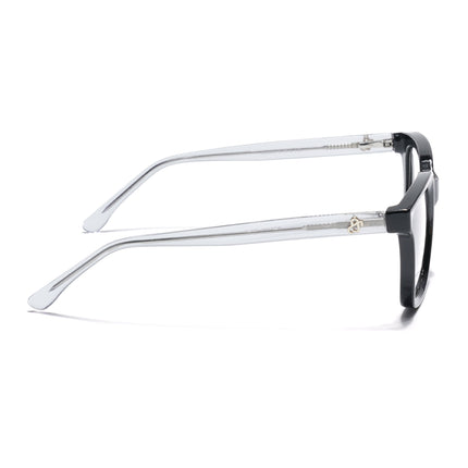 Eyejack Shine Black Square Eyeglasses for Men & Women (668806FCL2377)