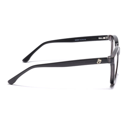 Eyejack Grey Square Eyeglasses for Men & Women (668806FCL2379)