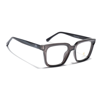 Eyejack Grey Square Eyeglasses for Men & Women (668806FCL2380)