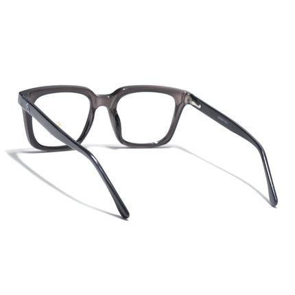 Eyejack Grey Square Eyeglasses for Men & Women (668806FCL2380)