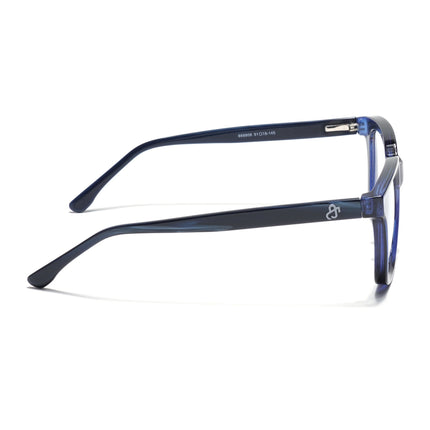 Eyejack Navy Blue Square Eyeglasses for Men & Women (668806FCL2382)