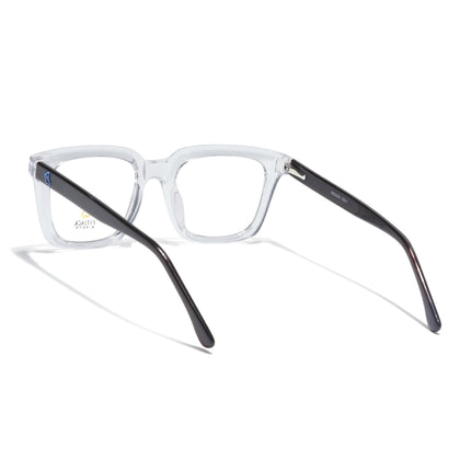 Eyejack Transparent Square Eyeglasses for Men & Women (668806FCL2386)