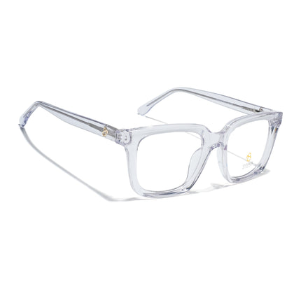 Eyejack Transparent Square Eyeglasses for Men & Women (668806FCL2387)