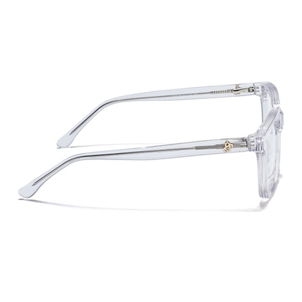 Eyejack Transparent Square Eyeglasses for Men & Women (668806FCL2387)