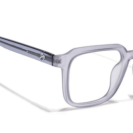 Eyejack Matt Grey Square Eyeglasses for Men & Women (668807FCL2393)