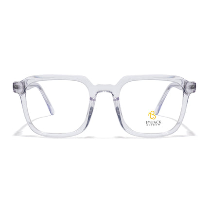 Eyejack Transparent Square Eyeglasses for Men & Women (668807FCL2399)