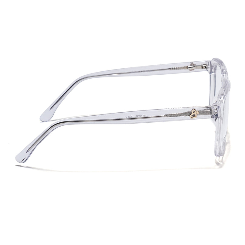 Eyejack Transparent Square Eyeglasses for Men & Women (668807FCL2399)