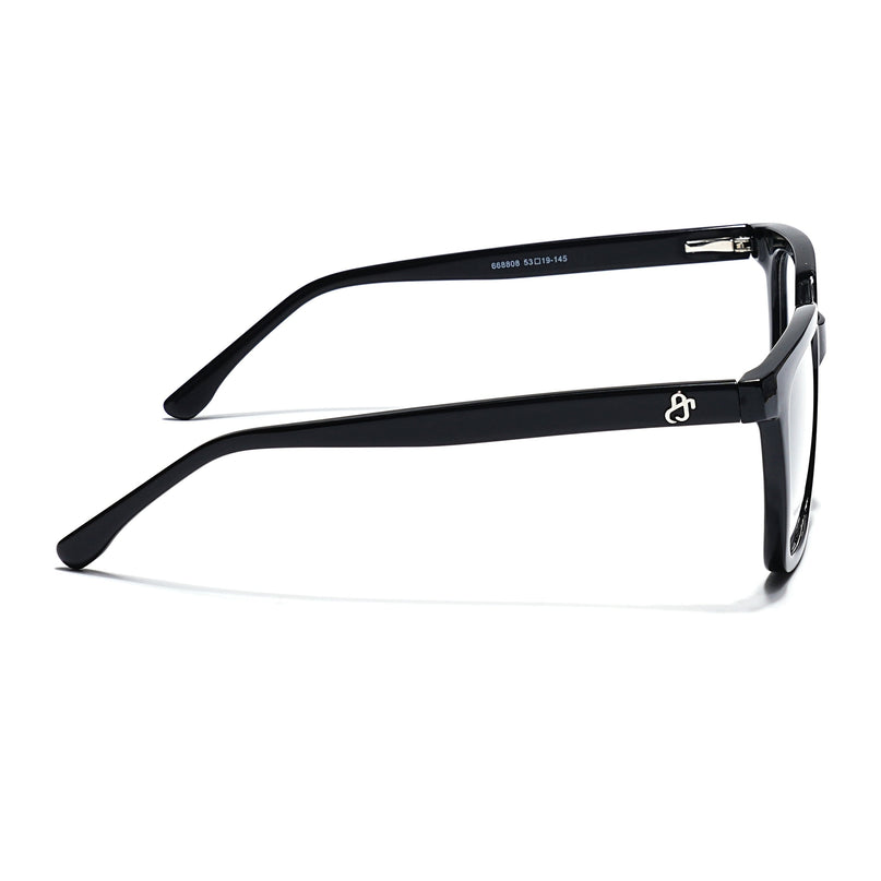 Eyejack Shine Black Wayfarer Eyeglasses for Men & Women (668808FCL2400)