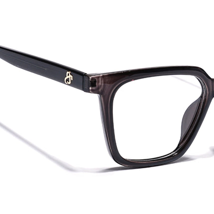 Eyejack Grey Wayfarer Eyeglasses for Men & Women (668808FCL2403)