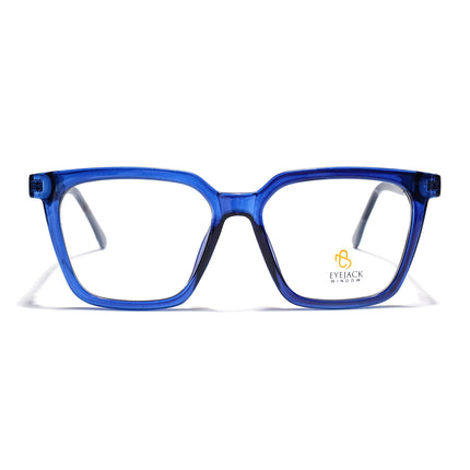 Eyejack Navy Blue Wayfarer Eyeglasses for Men & Women (668808FCL2406)