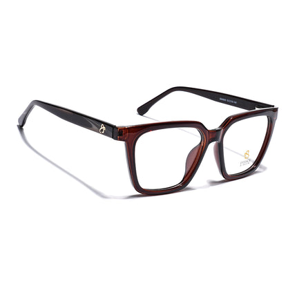 Eyejack Brown Wayfarer Eyeglasses for Men & Women (668808FCL2408)