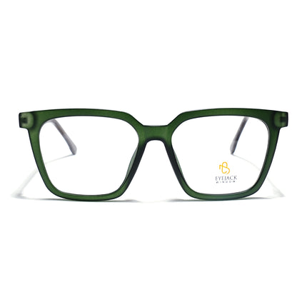 Eyejack Green Wayfarer Eyeglasses for Men & Women (668808FCL2409)