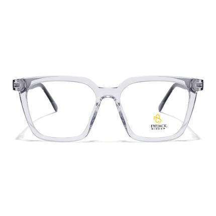 Eyejack Transparent Wayfarer Eyeglasses for Men & Women (668808FCL2410)