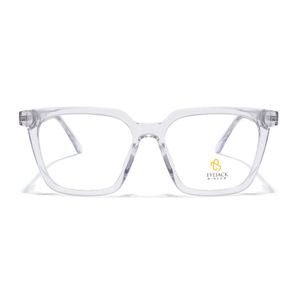 Eyejack Transparent Wayfarer Eyeglasses for Men & Women (668808FCL2411)