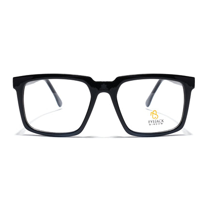 Eyejack Shine Black Wayfarer Eyeglasses for Men & Women (668809FCL2412)