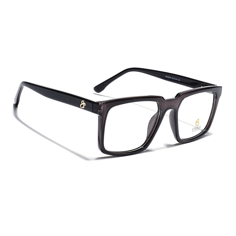 Eyejack Grey Wayfarer Eyeglasses for Men & Women (668809FCL2415)
