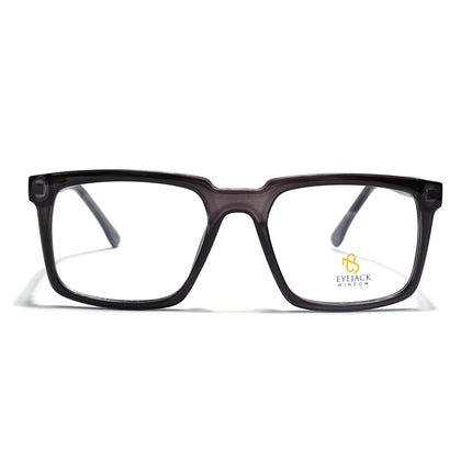 Eyejack Grey Wayfarer Eyeglasses for Men & Women (668809FCL2415)