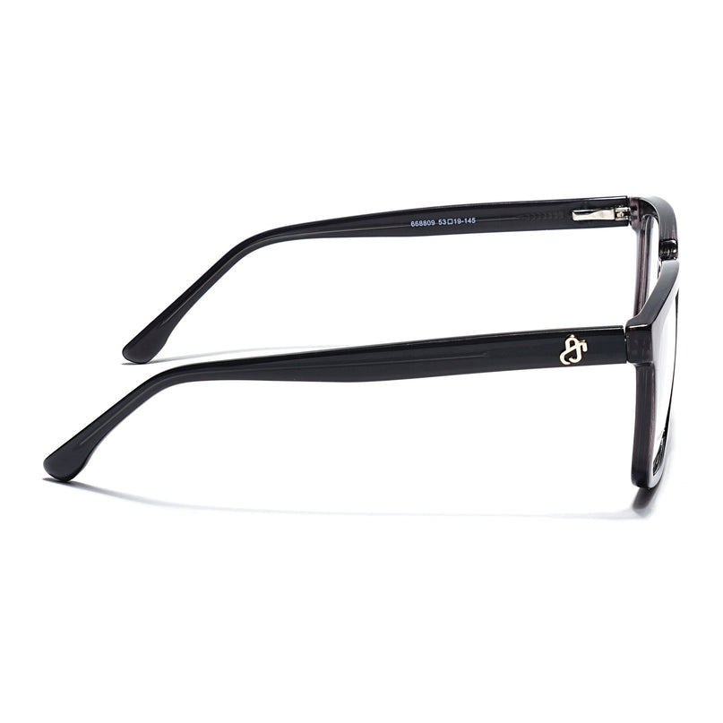 Eyejack Grey Wayfarer Eyeglasses for Men & Women (668809FCL2415)