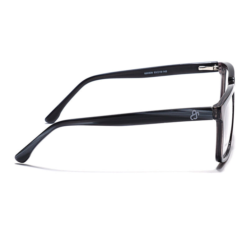 Eyejack Grey Wayfarer Eyeglasses for Men & Women (668809FCL2416)