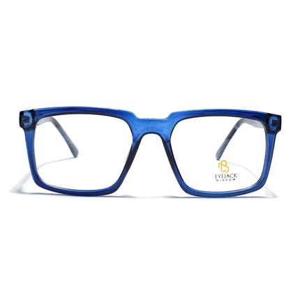 Eyejack Navy Blue Wayfarer Eyeglasses for Men & Women (668809FCL2418)