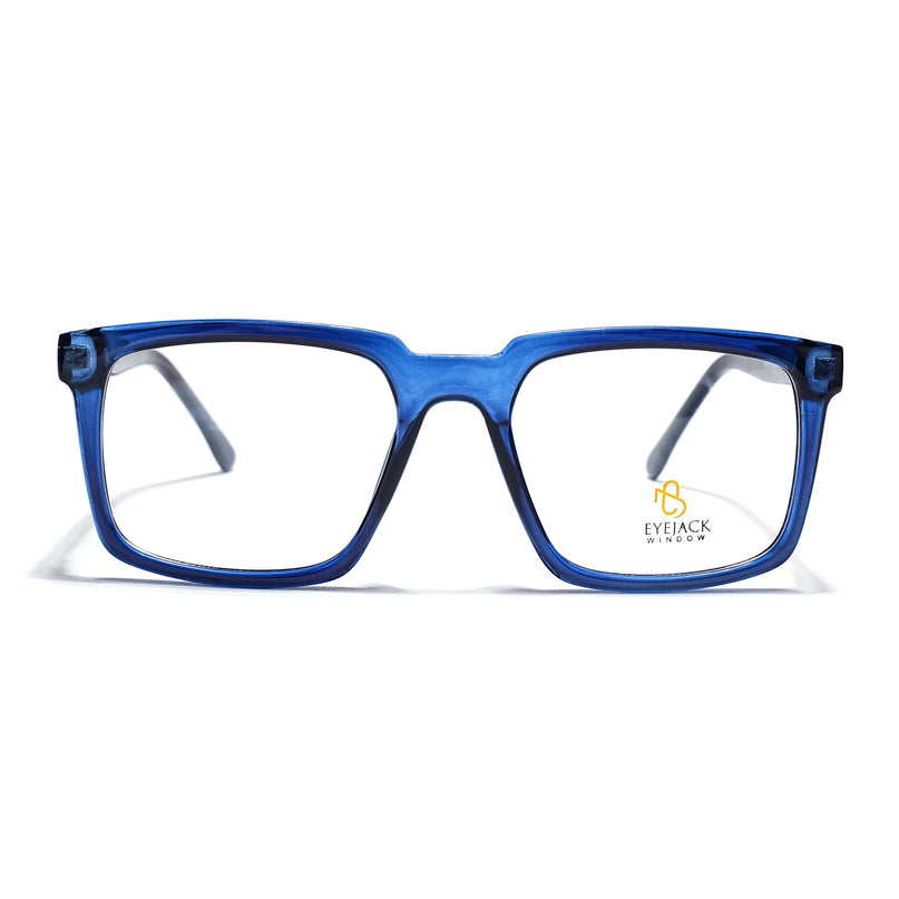 Eyejack Navy Blue Wayfarer Eyeglasses for Men & Women (668809FCL2418)