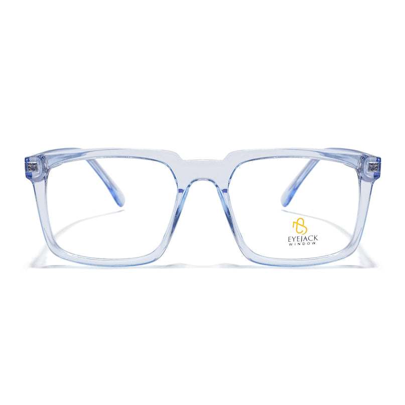 Eyejack Light Blue Wayfarer Eyeglasses for Men & Women (668809FCL2419)