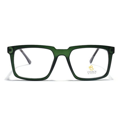 Eyejack Green Wayfarer Eyeglasses for Men & Women (668809FCL2421)