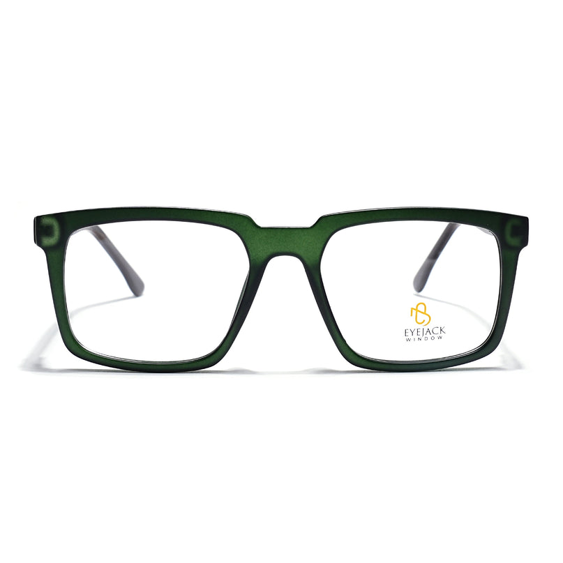 Eyejack Green Wayfarer Eyeglasses for Men & Women (668809FCL2421)