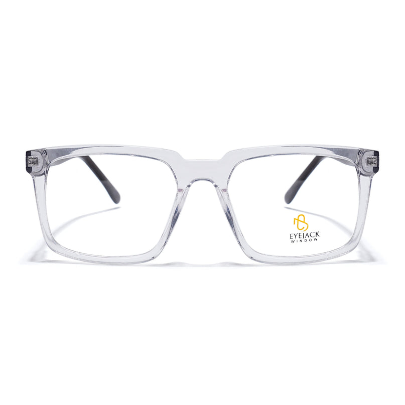 Eyejack Transparent Wayfarer Eyeglasses for Men & Women (668809FCL2422)