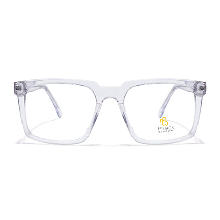 Eyejack Transparent Wayfarer Eyeglasses for Men & Women (668809FCL2423)