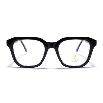 Eyejack Shine Black Wayfarer Eyeglasses for Men & Women (668810FCL2424)