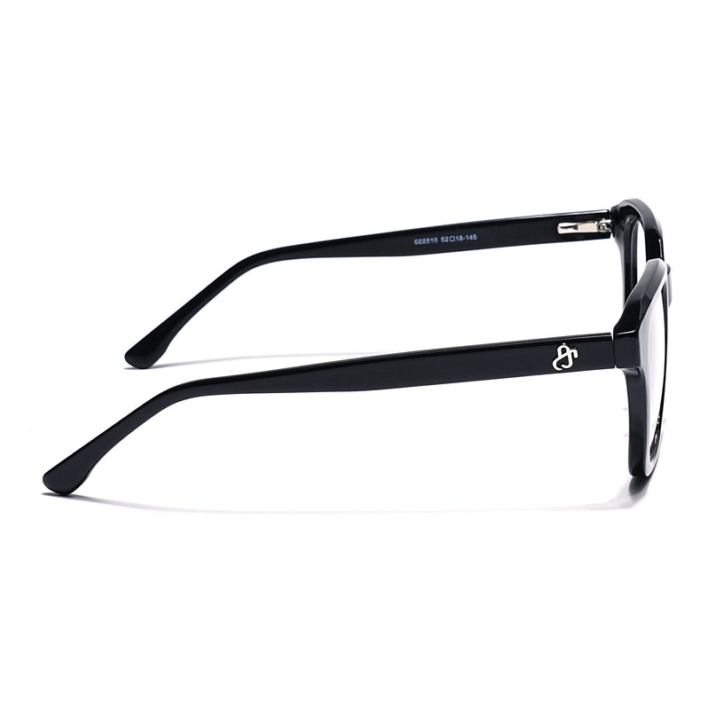 Eyejack Shine Black Wayfarer Eyeglasses for Men & Women (668810FCL2424)