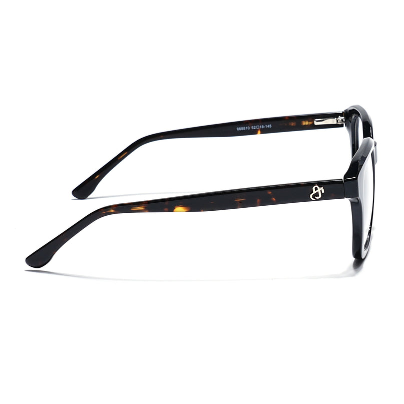 Eyejack Shine Black Wayfarer Eyeglasses for Men & Women (668810FCL2426)