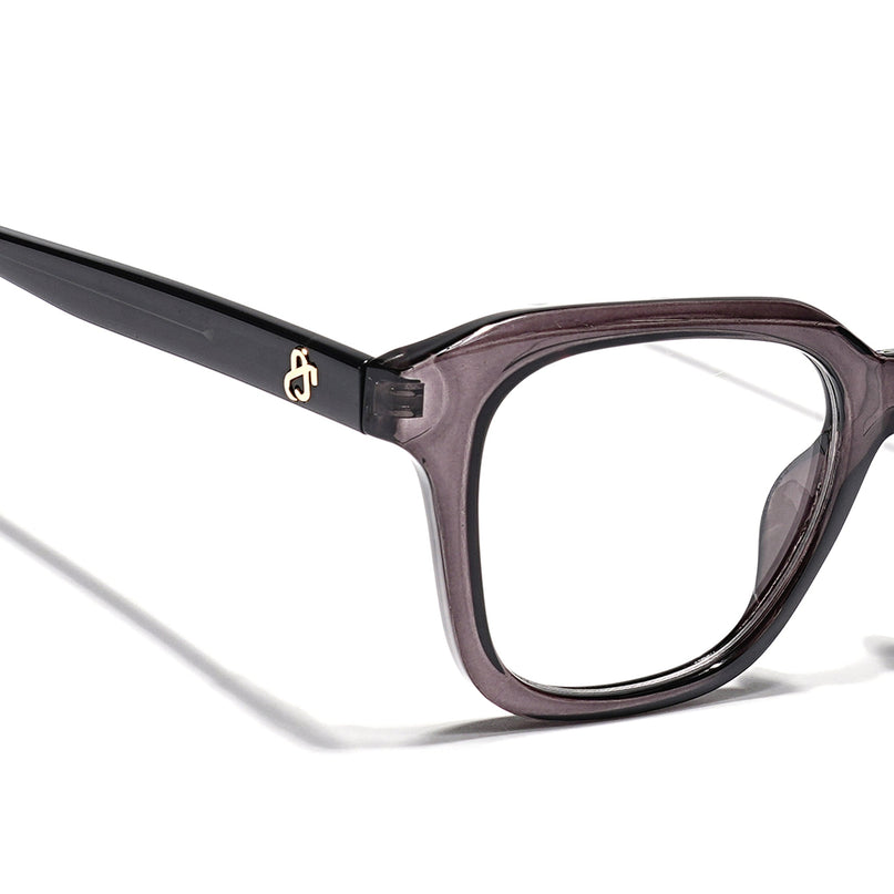 Eyejack Grey Wayfarer Eyeglasses for Men & Women (668810FCL2427)