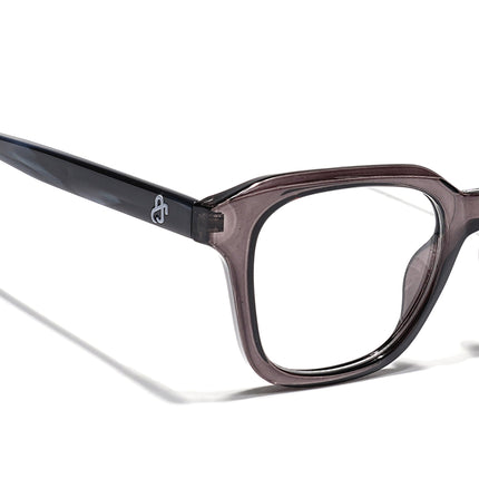 Eyejack Grey Wayfarer Eyeglasses for Men & Women (668810FCL2428)
