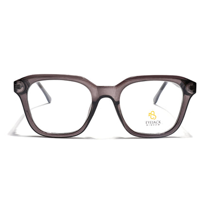 Eyejack Grey Wayfarer Eyeglasses for Men & Women (668810FCL2428)