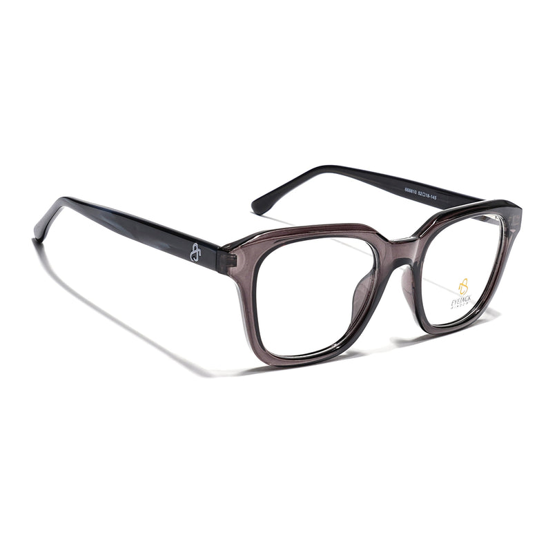 Eyejack Grey Wayfarer Eyeglasses for Men & Women (668810FCL2428)