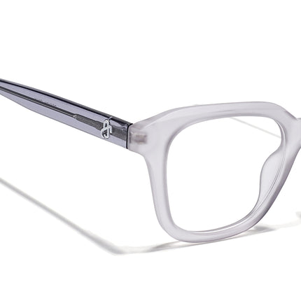 Eyejack Matt Grey Wayfarer Eyeglasses for Men & Women (668810FCL2429)