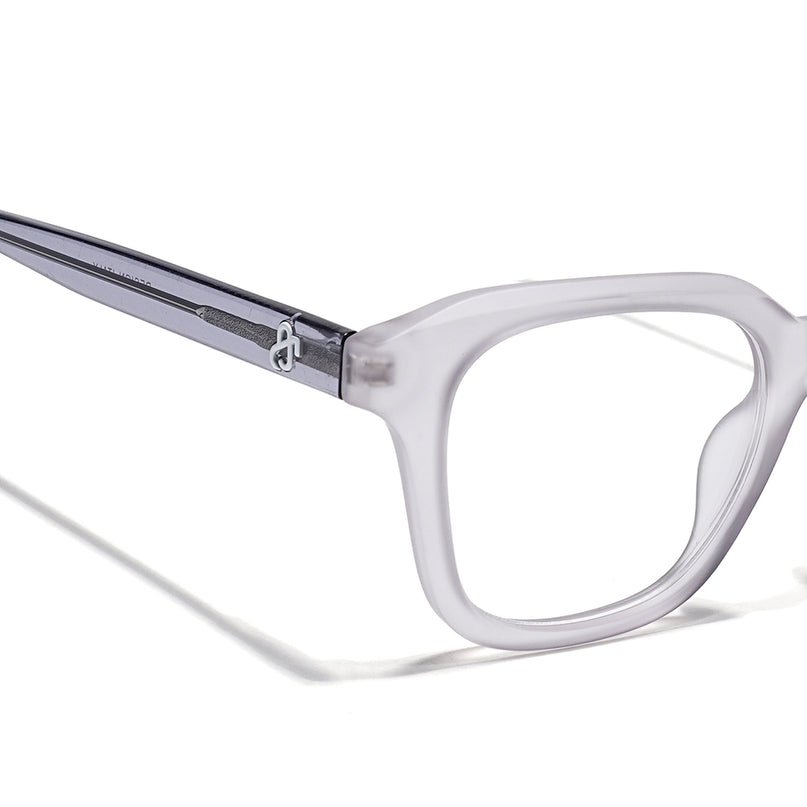 Eyejack Matt Grey Wayfarer Eyeglasses for Men & Women (668810FCL2429)