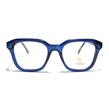Eyejack Navy Blue Wayfarer Eyeglasses for Men & Women (668810FCL2430)