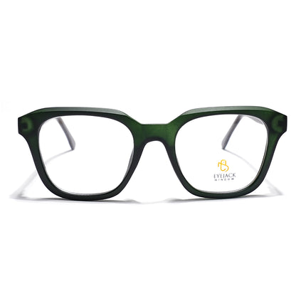 Eyejack Green Wayfarer Eyeglasses for Men & Women (668810FCL2433)