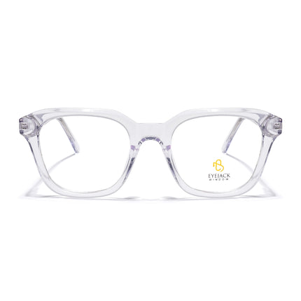 Eyejack Transparent Wayfarer Eyeglasses for Men & Women (668810FCL2435)