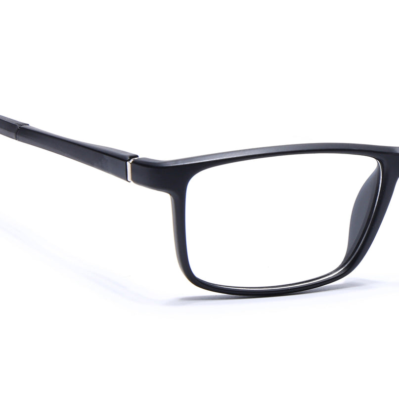 Voyage Active Black Square Eyeglasses for Men & Women - MG5665-C1