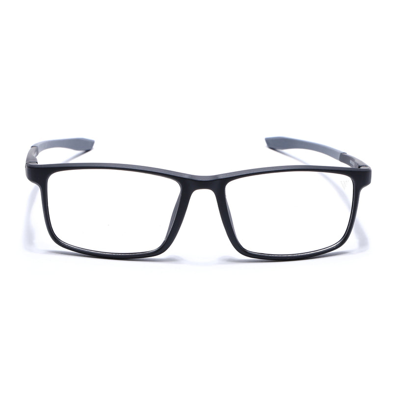 Voyage Active Black Square Eyeglasses for Men & Women - MG5666-C2