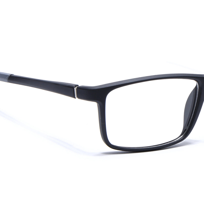 Voyage Active Black Square Eyeglasses for Men & Women - MG5666-C2
