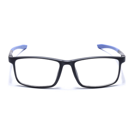 Voyage Active Black Square Eyeglasses for Men & Women - MG5667-C3