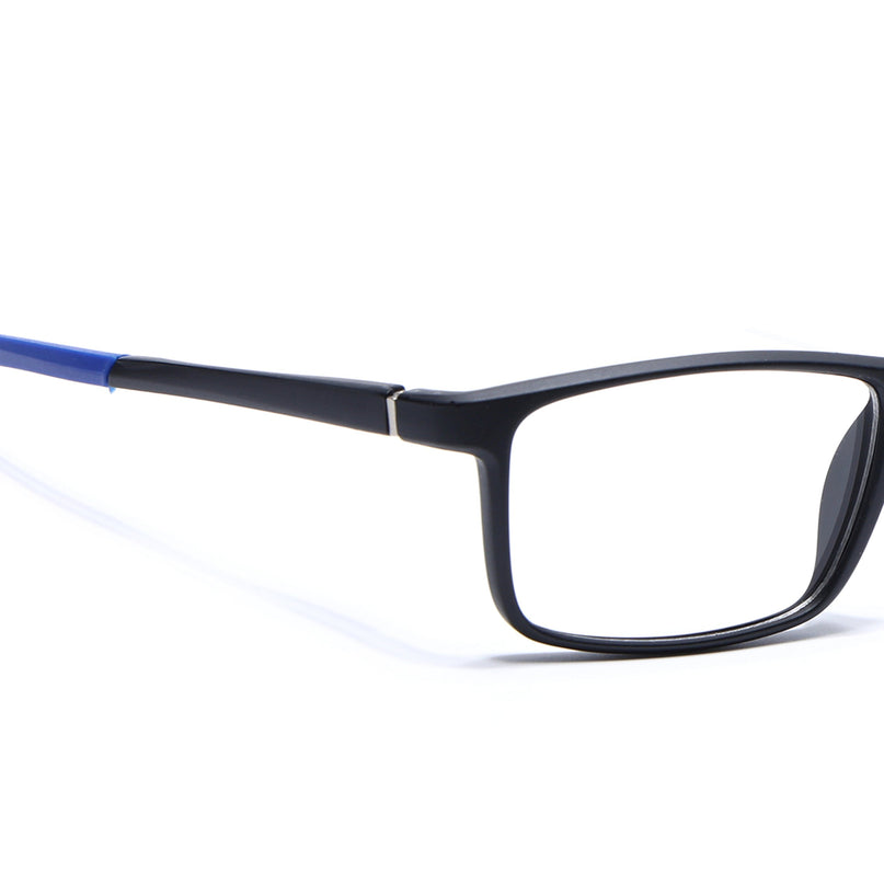 Voyage Active Black Square Eyeglasses for Men & Women - MG5667-C3