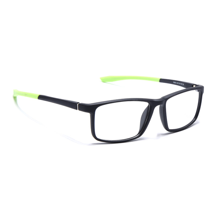 Voyage Active Black Square Eyeglasses for Men & Women - MG5668-C4