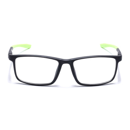 Voyage Active Black Square Eyeglasses for Men & Women - MG5668-C4
